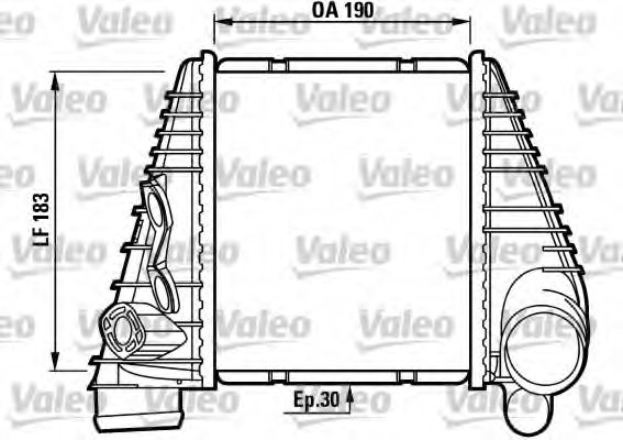 VALEO 817063 Intercooler, charger